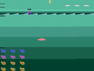 Save The Whales title screen for Atari 2600